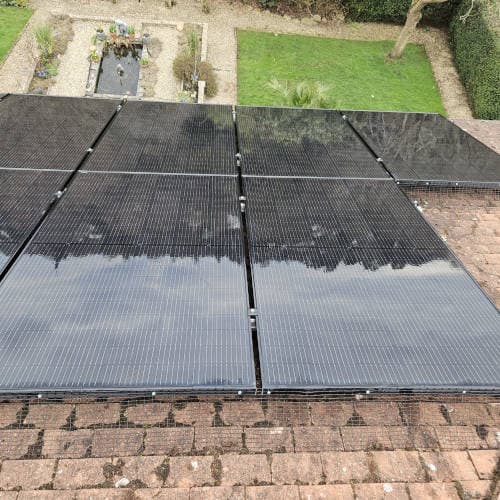 After: Solar panel restore